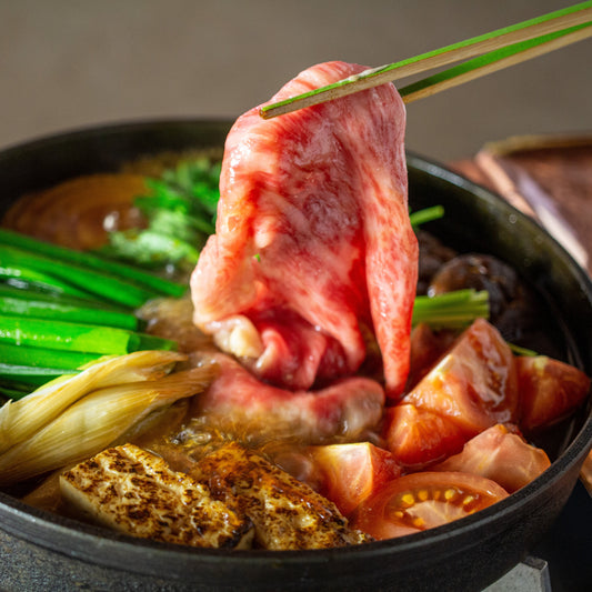 【送料込】日本料理「はなの」近江牛トマトすき焼きセット