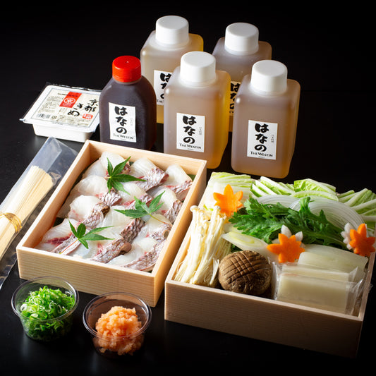 【送料込】日本料理「はなの」天然鯛しゃぶセット